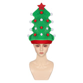 Adults Kids Christmas Elf Green Hat Christmas Accessories